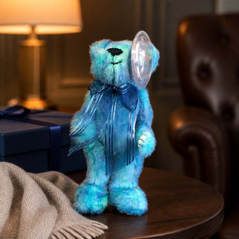 Vintage 1993 TY Azure Blue Bear Beanie Baby - ,